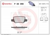 Set placute frana spate BREMBO P50090