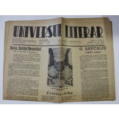 ZIARUL &#039; UNIVERSUL LITERAR &#039; , ANUL L , NR. 31 , 26 IULIE , 1941