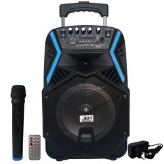 Boxa Portabila cu BT, FM, USB, SD, MIC si Telecomanda JRH A81