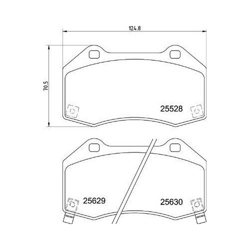 Placute frana Opel Corsa D (S07) 07.06-04.15, Corsa E (X15) 09.14-, Fata, BREMBO