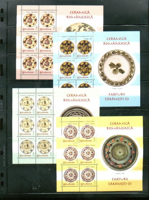 ROMANIA 2007 - FARFURII TARANESTI (I), MINICOLI, MNH - LP 1759a
