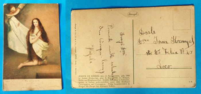 Carte Postala circulata corespondenta Agnes - Portret de femeie - superba