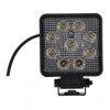 Proiector LED Auto Hella 1000lm, 12/24V, 6500K, 9 LED, IP67/69K, Universal, Tractor, Camion, Negru