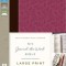NIV, Journal the Word Bible, Large Print, Imitation Leather, Pink/Brown: Reflect, Journal, or Create Art Next to Your Favorite Verses