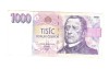 Bancnota Cehia 1000 korun 1996, stare buna
