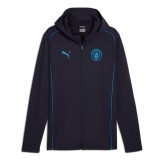 Manchester City hanorac de bărbați cu glugă Casuals navy - M, Puma
