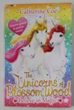 THE UNICORNS OF BLOSSOM WOOD . BELIEVE IN MAGIC by CATHERINE COE , 2016 , PREZINTA URME DE UZURA