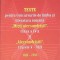 TESTE PENTRU CONCURSURILE DE LIMBA SI LITERATURA ROMANA &quot;MICII ALECSANDRISTI&quot; CLASA A IV SI &quot;ALECSANDRISTII-263322