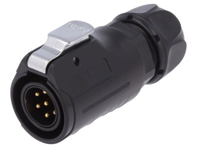 Conector circular mufă 20mm 7-pin aurit foto