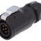 Conector circular mufă 20mm 7-pin aurit