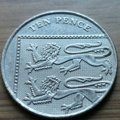 Moneda Anglia Ten Pence 2010
