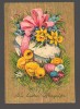 CPIB 19999 CARTE POSTALA - FELICITARE DE PASTE - PUI, OUA VOPSITE FLORI GERMANIA, Circulata, Printata