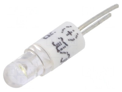 Lampă LED BI-PIN Albă 3mm 24V foto