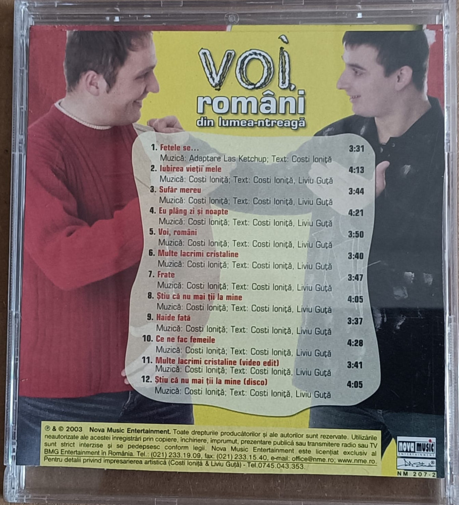 Cd audio cu muzică românească, Costi Ionița si Liviu Guță, manele |  Okazii.ro