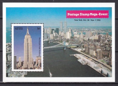 Nevis 1992 Expozitia New York MI bl. 50 MNH foto