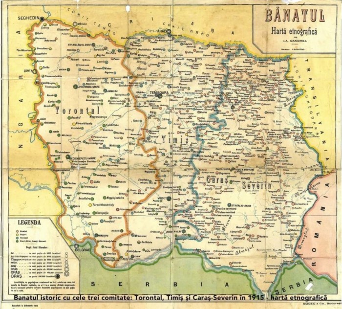 Hartile judetelor din Banatul istoric 1867-1918