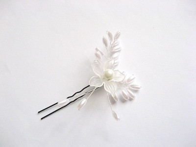 Ac mireasa floare si frunze, accesorii nunta, perle artificiale 27014 foto