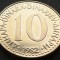 Moneda 10 DINARI / DINARA - RSF YUGOSLAVIA, anul 1982 *cod 1534 B