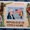 Coasta de fildes 1976 personalități George Washington bloc neștampilat