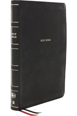 Nkjv, Reference Bible, Center-Column Giant Print, Leathersoft, Black, Red Letter Edition, Thumb Indexed, Comfort Print: Holy Bible, New King James Ver foto