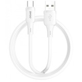 Cablu Date si Incarcare USB-A - USB-C BWOO X329C, 18W, 1m, Alb