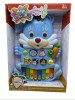 Orga muzicala copii Ideallstore, iepuras albastru, plastic, lumini, sunete, 3 ani+