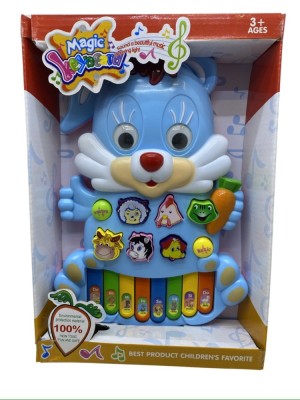 Orga muzicala iepuras albastru foto