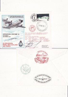 Circulatie Noua Zeelanda - tema Antarctica,vapoare,aviatie, exploratori-FDC 1978 foto