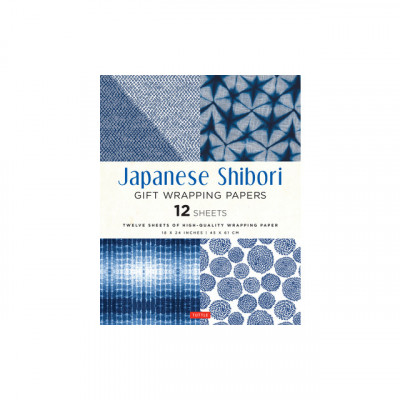 Japanese Shibori Gift Wrapping Papers: 12 Sheets of High-Quality 18 X 24 (45 X 61 CM) Wrapping Paper foto