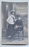 Carte poștală fotografie marinari Constanța 1910&ndash;1915 &ndash; Fotoglob Atelier Regal