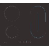 Plita incorporabila vitroceramica Candy CH64BVT, 4 zone de gatit, Touch Control, 60 cm, negru