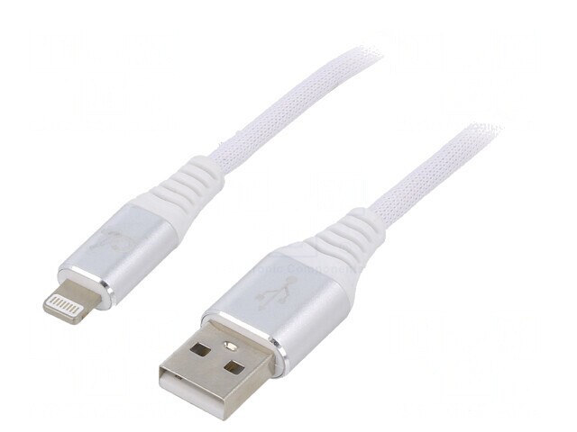 Cablu USB 2.0 Lightning Apple 1m Alb