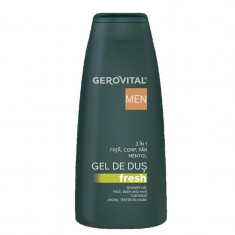 Gel de dus 3 in 1 Fresh, 400ml, Gerovital Men