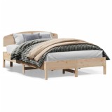 Cumpara ieftin Cadru de pat fara saltea, 160x200 cm, lemn masiv pin