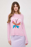 Cumpara ieftin Weekend Max Mara pulover de cașmir culoarea roz, light 2415360000000