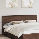 vidaXL Tăblie cap cu headboard Stejar &icirc;nchis 200 cm Lemn compozit 888382