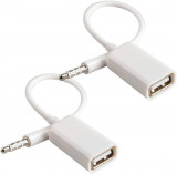 Adaptor A la USB 3,5 mm Masculin AUX Audio Jack Mufă la USB 2.0 Femeie Cordon Co