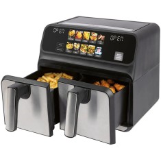Friteuza dubla cu aer cald Proficook, PC-FR1287H, fara ulei, capacitate 8 litri, 9 programe automate, temperatura ajustabila individual 50-200&deg;C, inca