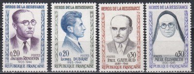 Franta 1961 - Eroii Rezistenței, MNH foto