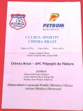 Program meci fotbal CHIMIA BRAZI - AFC FILIPESTII de PADURE (04.03.2011)