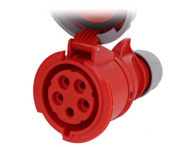 Conector alimentare trifazat 32A 400VAC IP67 mamă foto