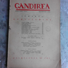 REVISTA GANDIREA NR.8/1938