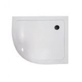 Kerra Cadita de dus acrilica curbata asimetrica Memphis 100x80x13 cm dreapta Mobalis Homvera