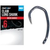 Carlige NASH Claw Long Shank Size 8, 10buc/pac