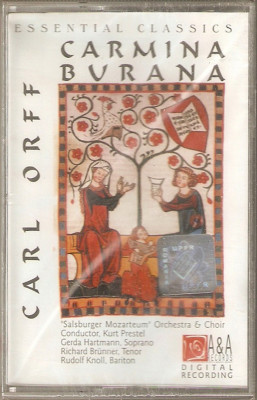 Caseta Carl Orff &amp;lrm;&amp;ndash; Carmina Burana (Essential Classics), originala foto