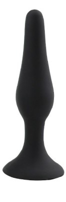 Dop Anal Vivian Small, Silicon, Negru, 10.5 cm, Guilty Toys, Sexxify foto