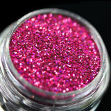 Glitter cosmetic pentru machiaj si body art PK146(roz fuchsia intens cu sclipiri multicolore) KAJOL Beauty, 1g