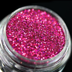 Glitter cosmetic pentru machiaj si body art PK146(roz fuchsia intens cu sclipiri multicolore) KAJOL Beauty, 1g foto