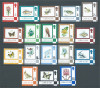239-GIBRALTAR 1977-1980 Flora-fauna-pesti-pasari-fluturi 18 timbre MNH+5 Lire, Nestampilat