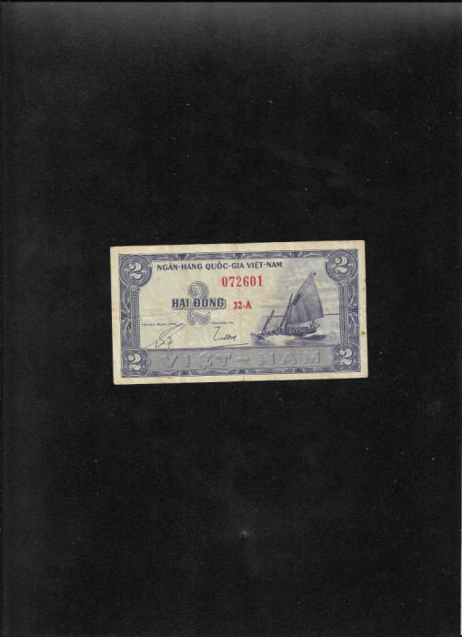 Vietnamul de Sud South Vietnam 2 dong 1955 seria072601